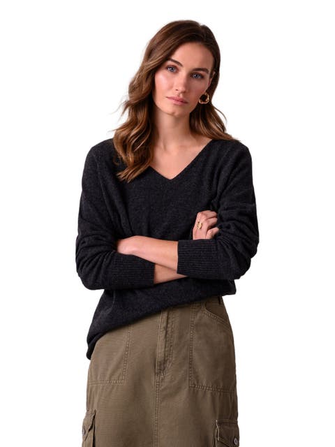 Geelong Wool Slouch V-Neck Sweater