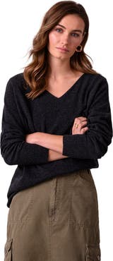 Celtic & Co. Geelong Wool Slouch V-Neck Sweater