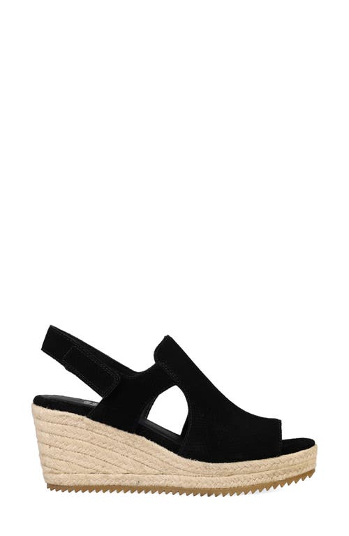 Eileen Fisher Wilda Espadrille Wedge Sandal In Black