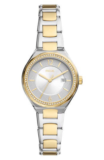 Fossil Eevie Two-tone Bracelet Watch, 36mm In Two Tone