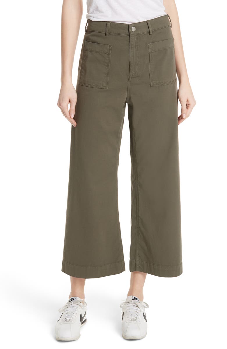 A.L.C. Finley Wide Leg Crop Pants, Main, color, 
