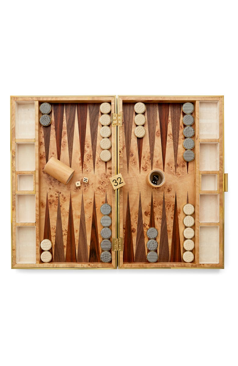 Aerin Croc Embossed Backgammon Set, Alternate, color, 