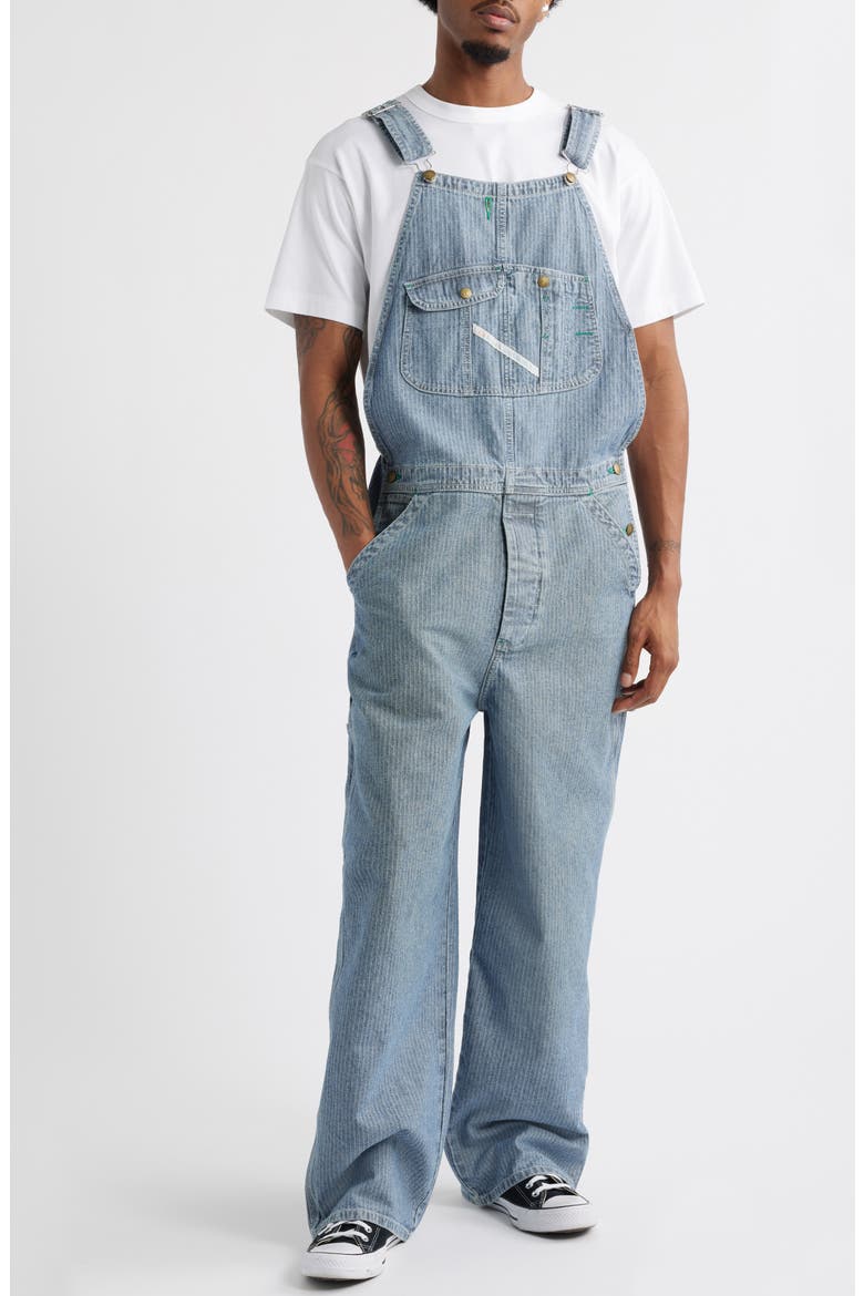 Elwood Bleacher Stripe Denim Overalls (Men) | Nordstromrack