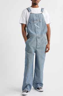 Elwood Bleacher Stripe Denim Overalls