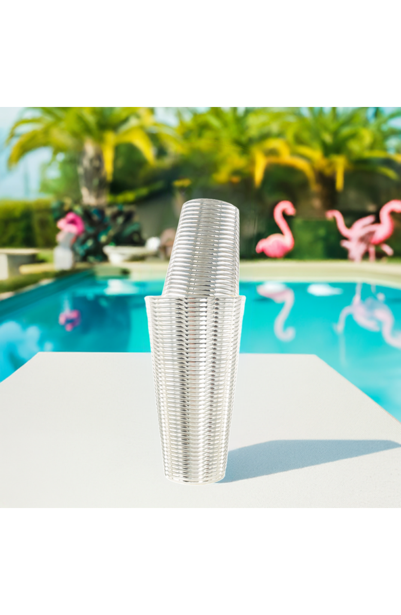 Prince of Scots Fluted Silver 3-Piece Cocktail Shaker Set, Alternate, color, Silver