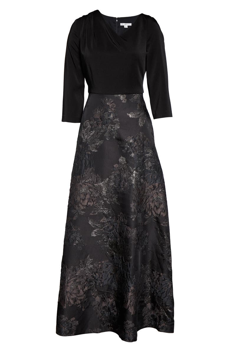 Kay Unger Izabella A-Line Evening Gown, Alternate, color, 