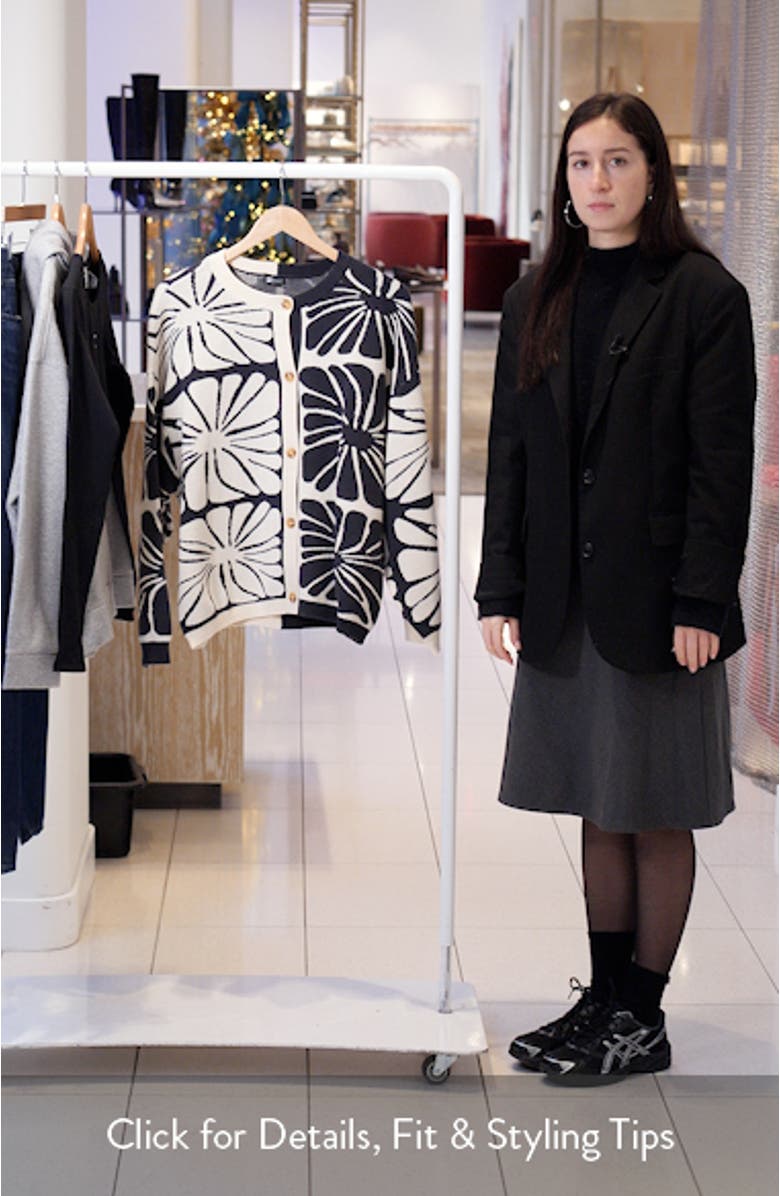 Overheated Colorblock Cotton Blend Cardigan, sales video thumbnail