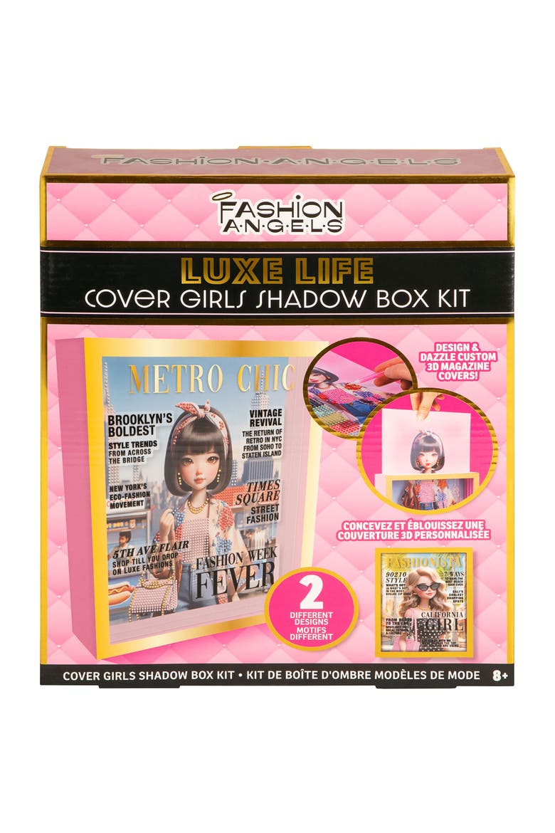 Luxe Life Cover Girls Shadow Box Kit, DIY Craft Set, Kids 8+, Alternate, color, Multicolored