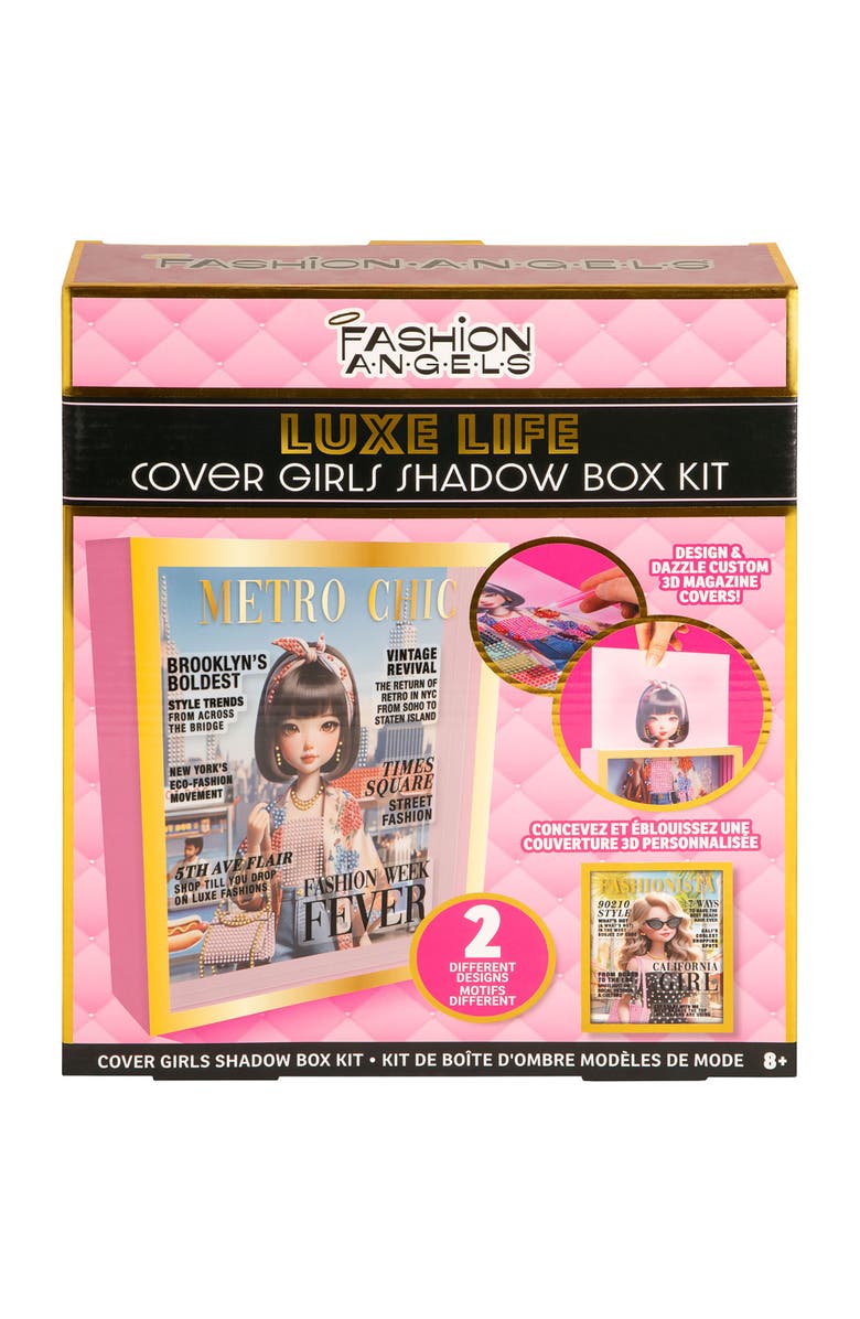 Fashion Angels Luxe Life Cover Girls Shadow Box Kit, DIY Craft Set, Kids 8+, Alternate, color, Multicolored