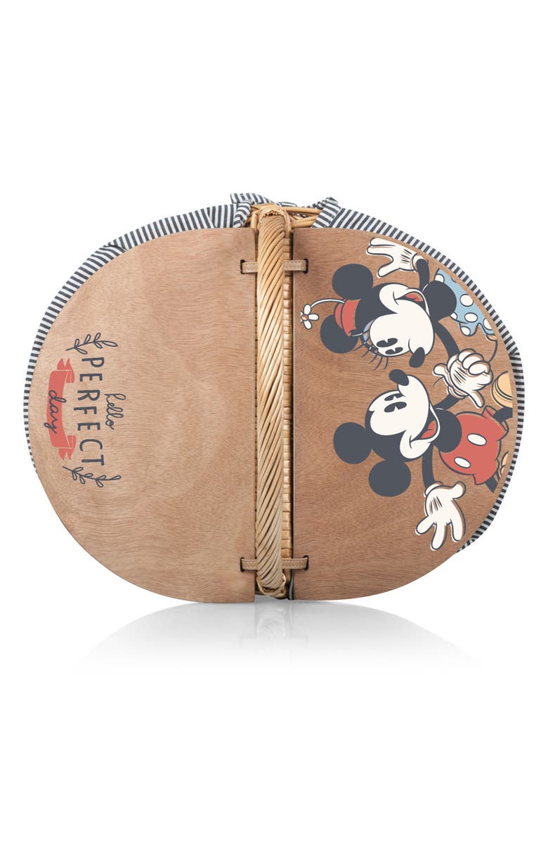 Picnic Time Mickey & Minnie Country Basket, Alternate, color, Navy
