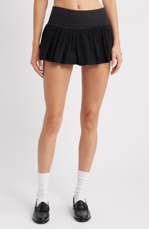 Byrdie Stretch Cotton Miniskort