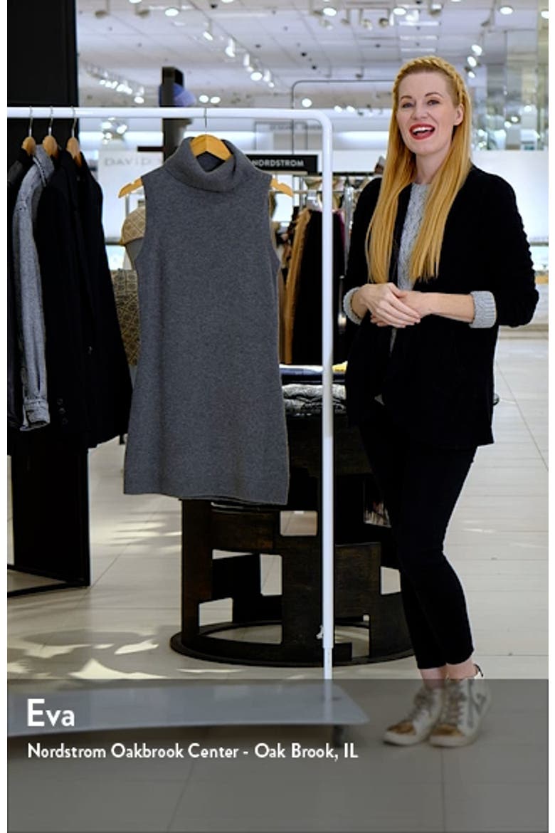 Holland Turtleneck Cashmere Blend Sweater Dress video