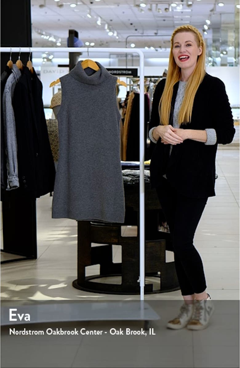 Holland Turtleneck Cashmere Blend Sweater Dress, sales video thumbnail