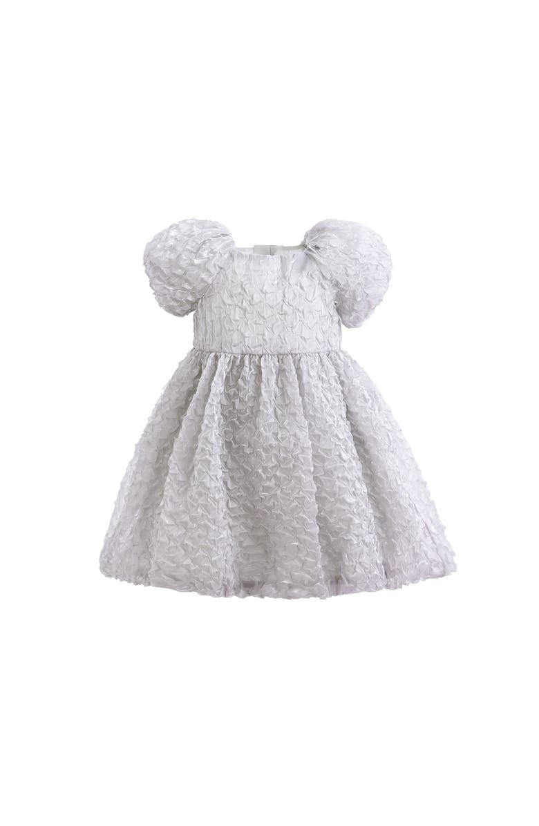 Sweet Cactus Textured Empire Dress, Alternate, color, Grey