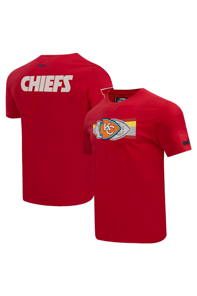 Men's Pro Standard Red Kansas City Chiefs Retro Striper T-Shirt, Main, color, Red