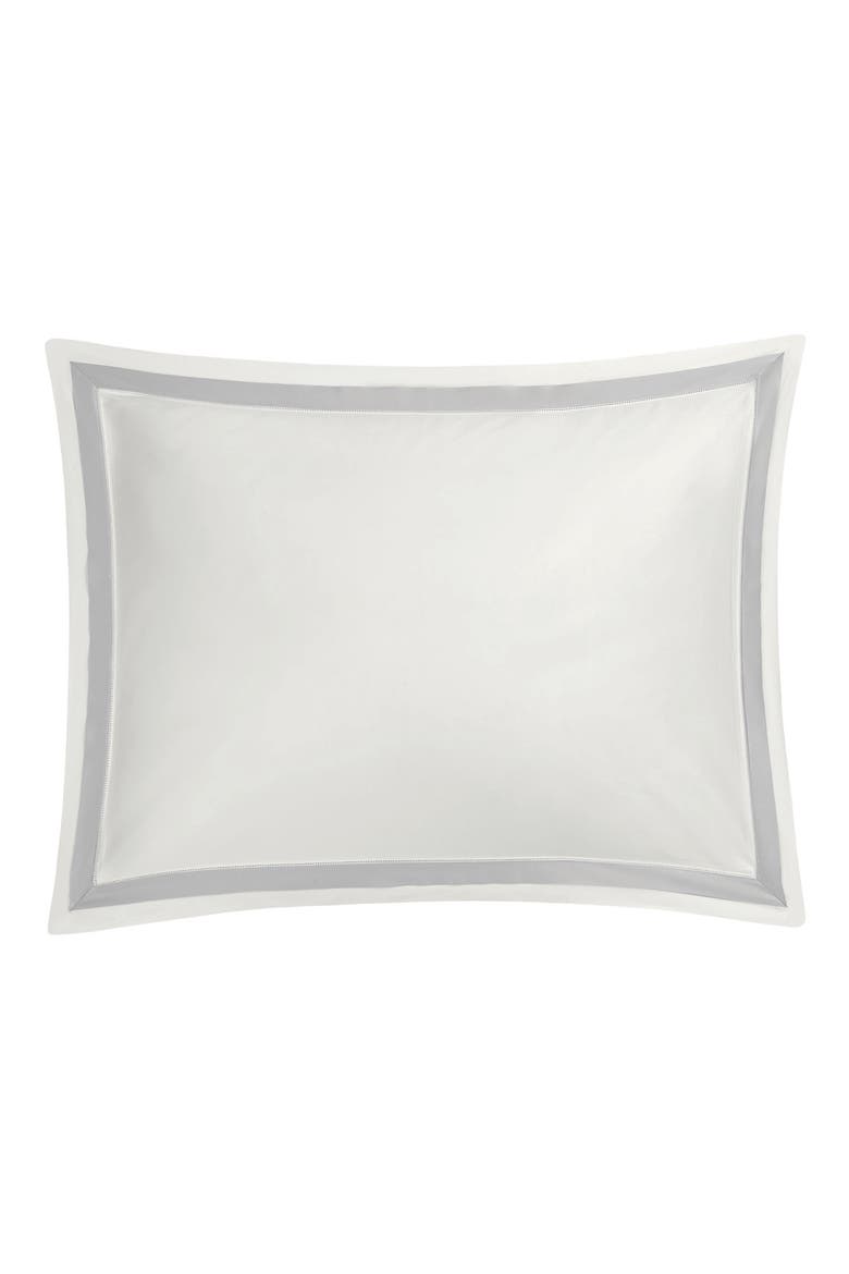 Ambrose Pillow Sham, Alternate, color, BONE/ SILVER