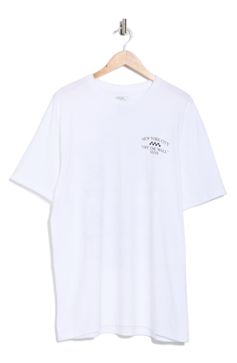 Vans NYC Fire Escape Logo Graphic T-Shirt, Alternate, color, White