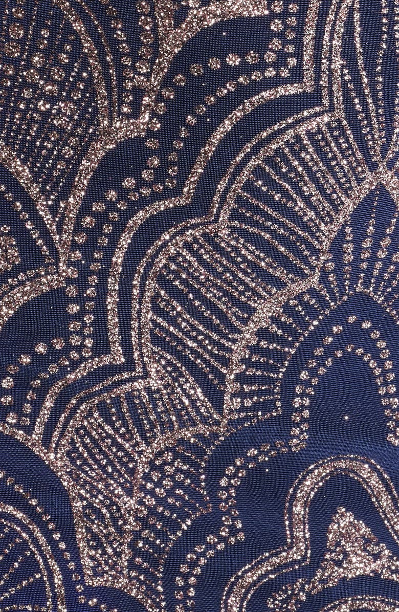 Jump Apparel Glitter Cowl Neck Sleeveless Minidress, Alternate, color, Slate