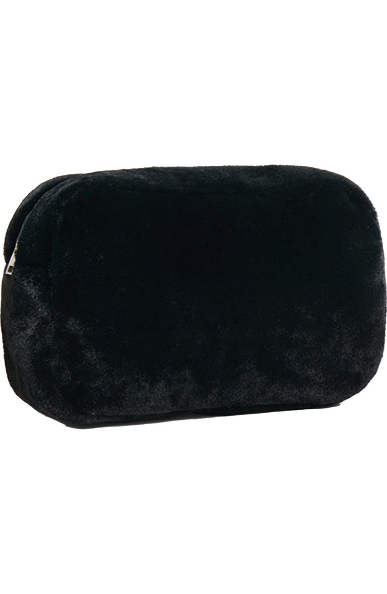 Apparis Noor Faux Fur Pouch, Main, color, Noir