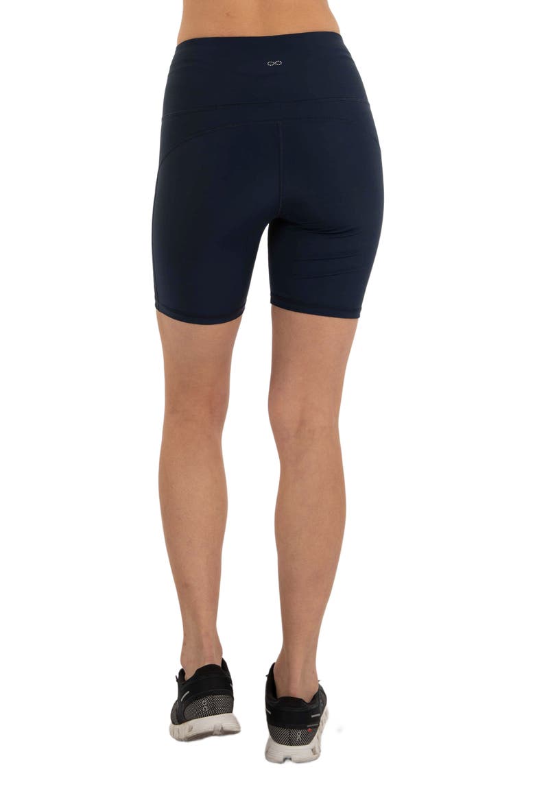 Incline Silkiflex High Waist Biker Short 6", Alternate, color, Cool Navy