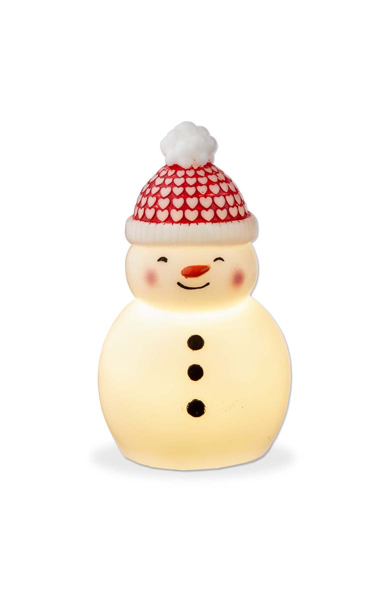 tag Snowman LED Decorative Figurine Christmas Candle Indoor Use, Main, color, White