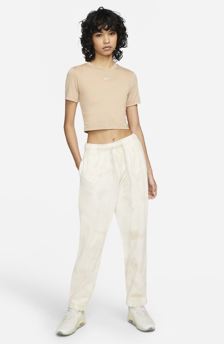 Nike Tie Dye Cotton Joggers, Alternate, color, Sanddrift/ White