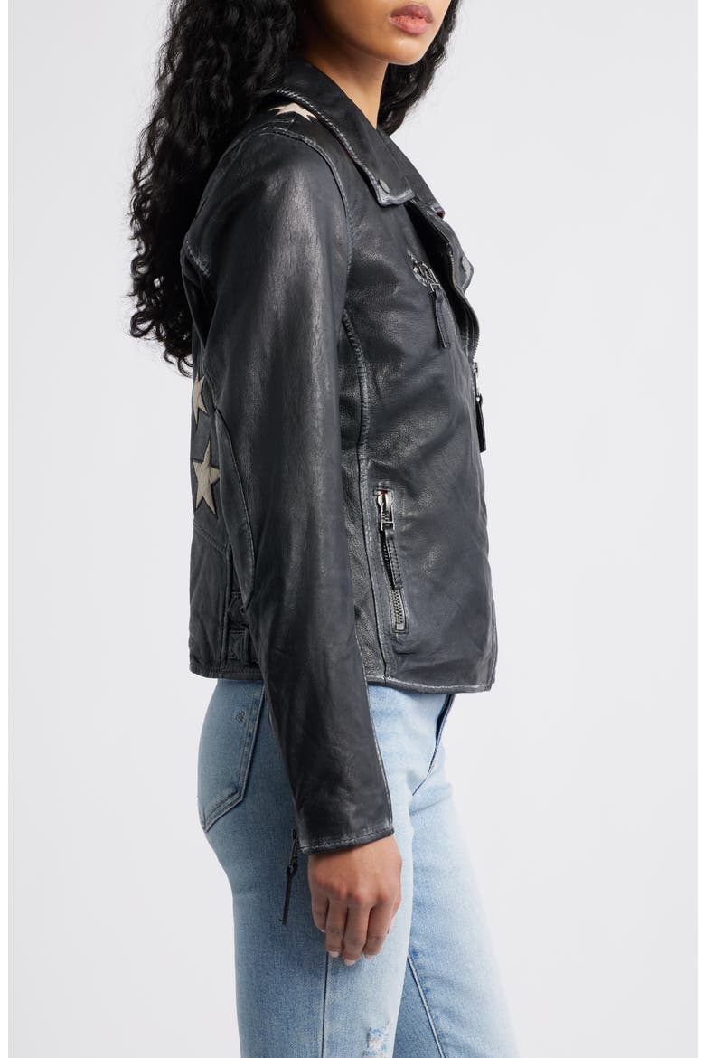 Christy Leather Moto Jacket, Alternate, color, VINTAGE BLACKDNU