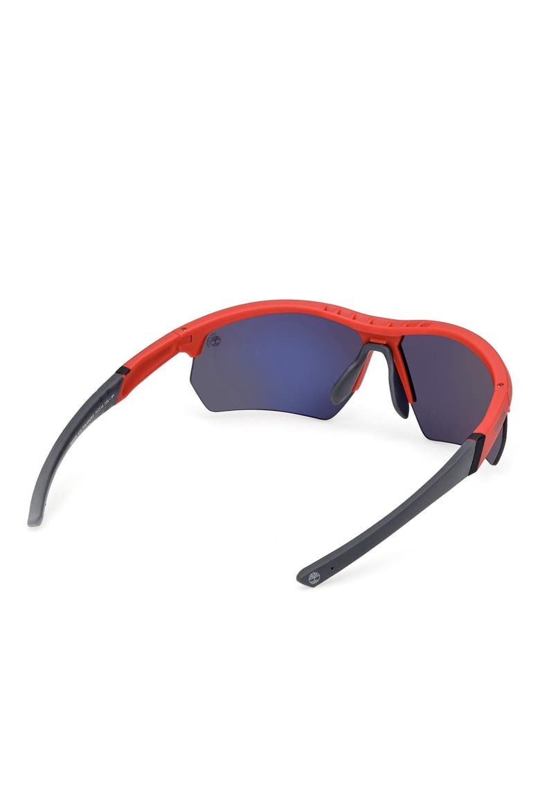 73mm Sunglasses, Alternate, color, MATTE RED / SMOKE POLARIZED