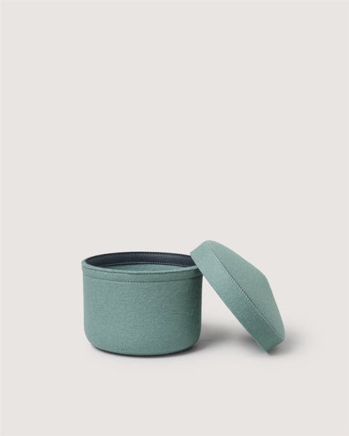 Graf & Lantz Graf Lantz Merino Wool Small Bin W/ Lid In Green