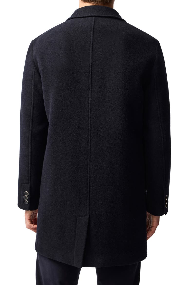 Murchison Wool Blend Overcoat, Alternate, color, MIDNIGHT