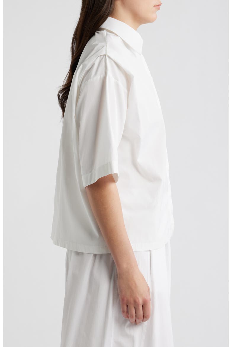 Bimina Cotton Button-Up Shirt, Alternate, color, BRIGHT WHITE