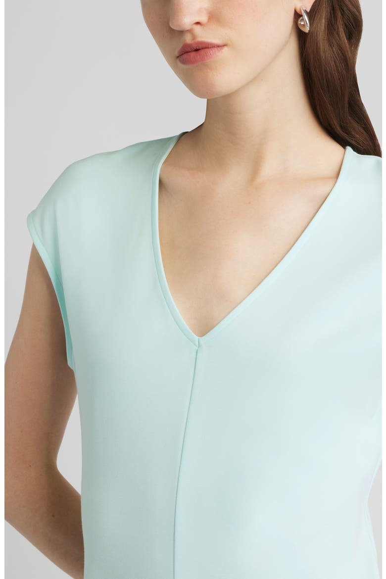 Cap Sleeve Fit & Flare Dress, Alternate, color, BLUE SPIRIT