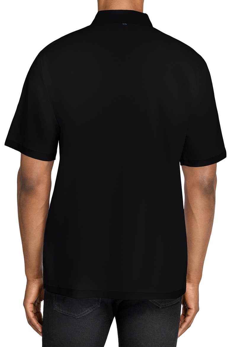 Solid Reworked Slim Fit Polo, Alternate, color, BLACK