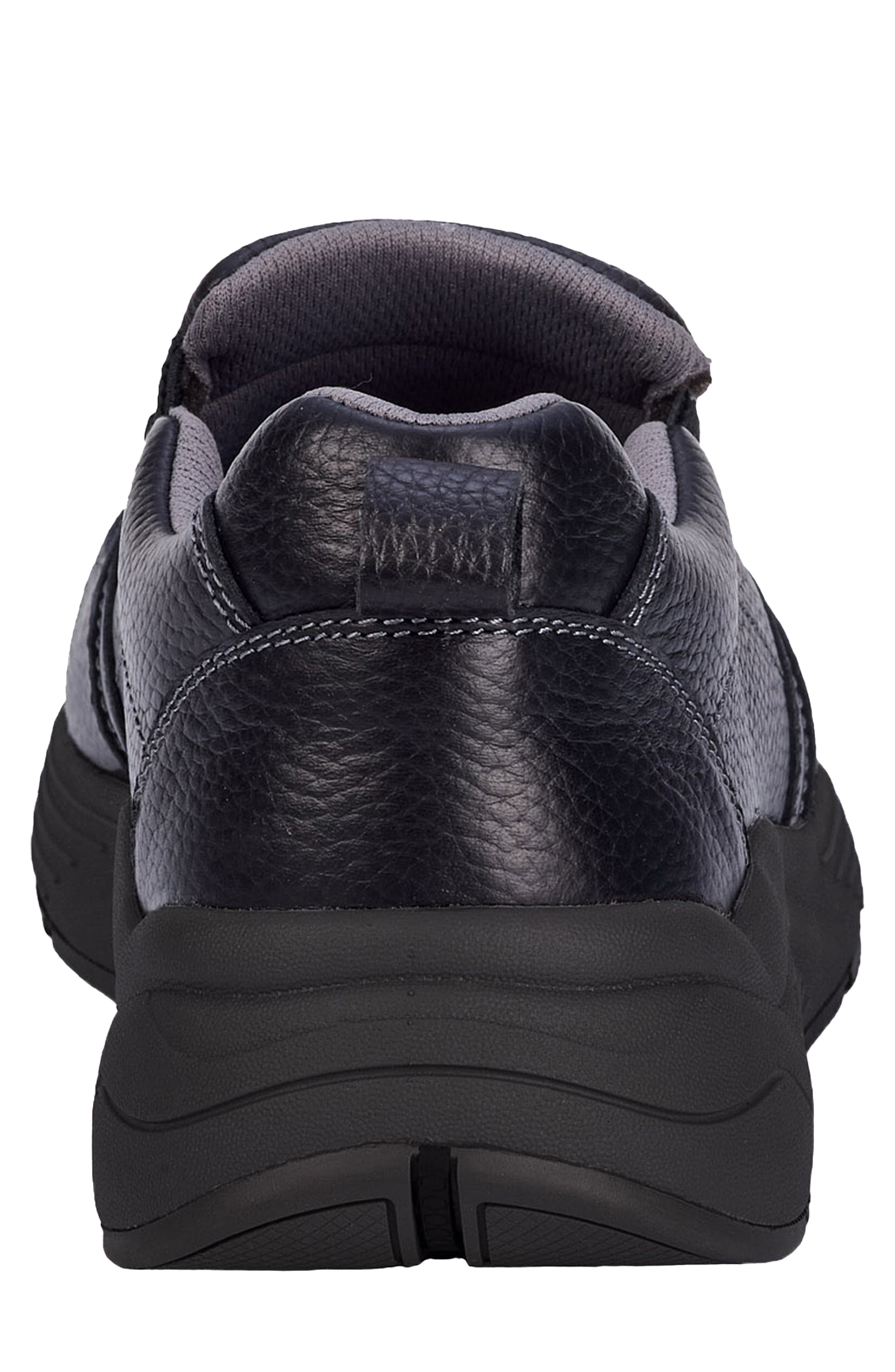 Match Leather Slip On Sneaker, Alternate, color, BLACK PEBBLED LEATHER