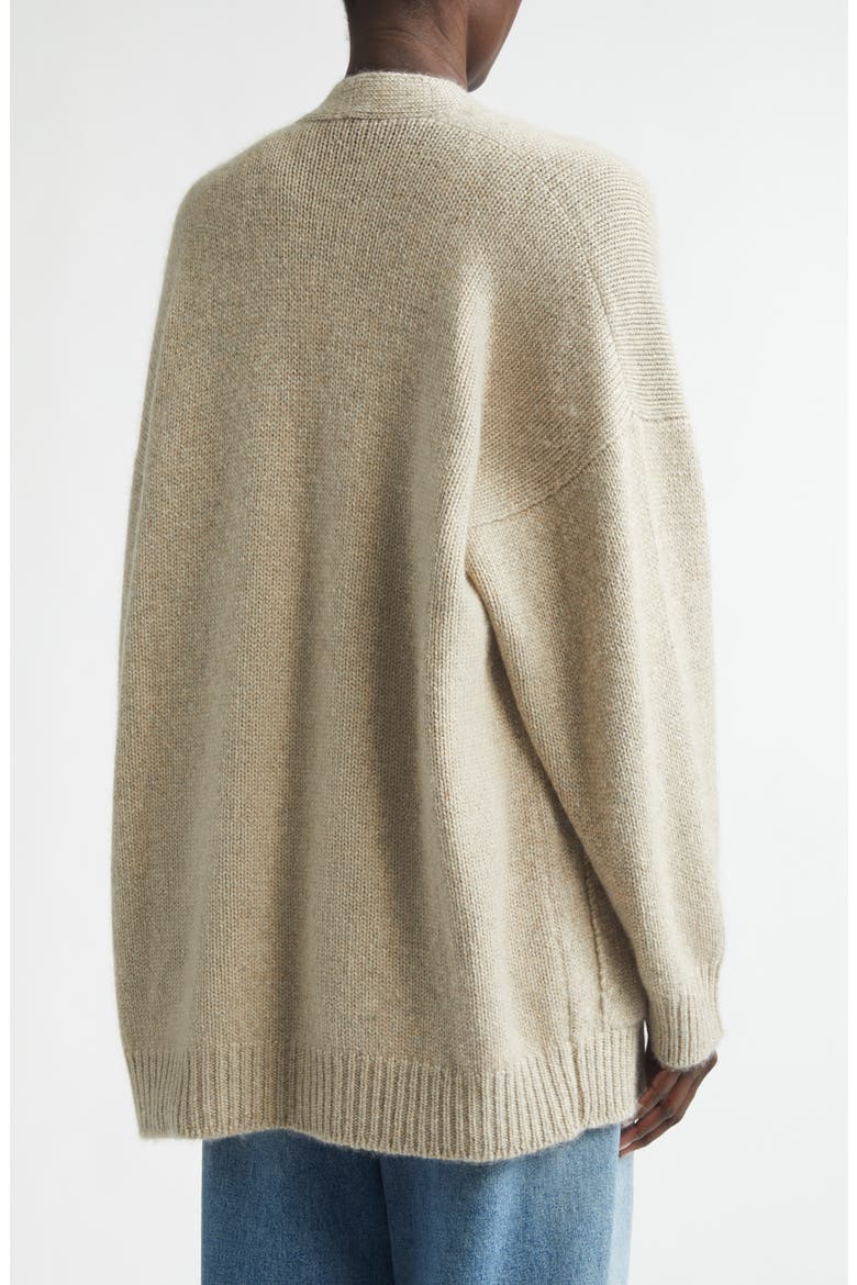 Bay Slouchy Cashmere & Cotton Cardigan, Alternate, color, SEA SHELL