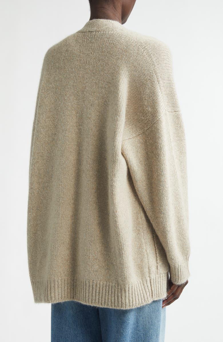 Johnstons of Elgin Bay Slouchy Cashmere & Cotton Cardigan, Alternate, color, Sea Shell