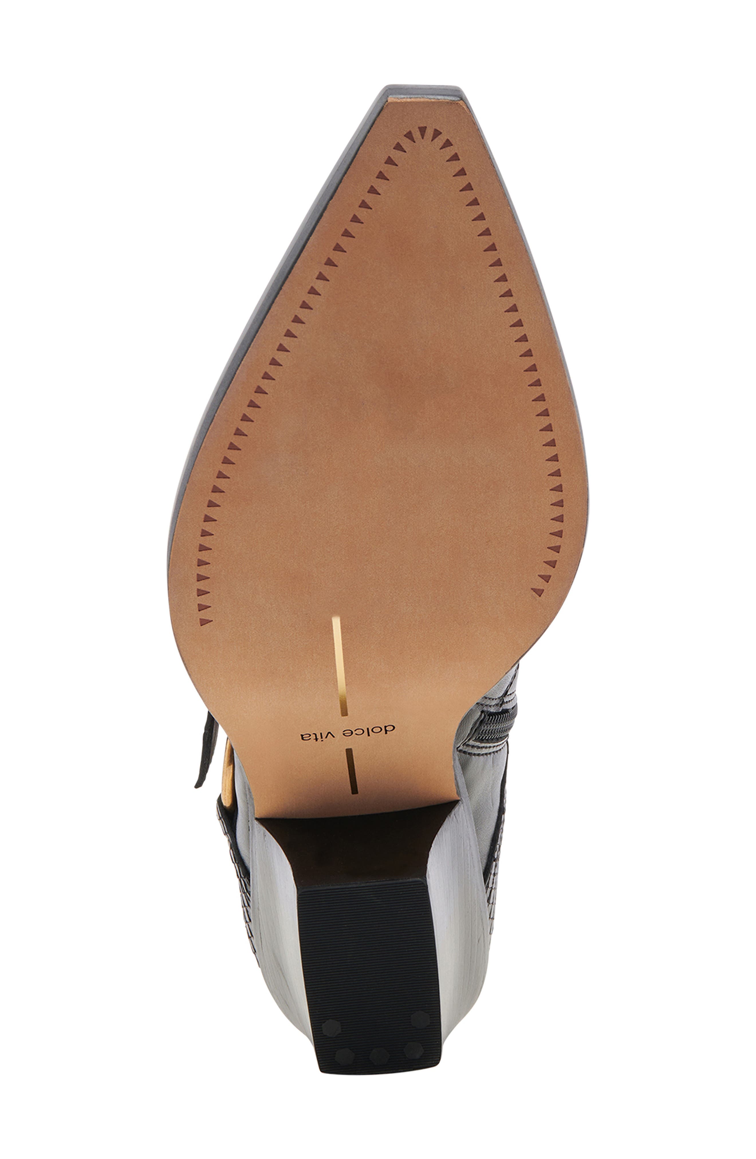 Dolce Vita Rave Pointed Toe Bootie, Alternate, color, Black Leather