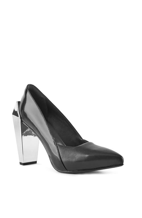 United Nude Women's Black / Silver Gem Pump Hi - Black In Black