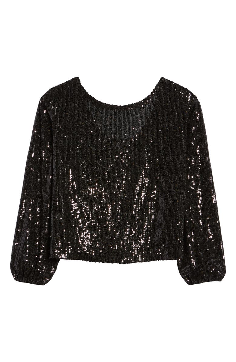 Chelsea28 Sequin Long Sleeve Top, Alternate, color, 
