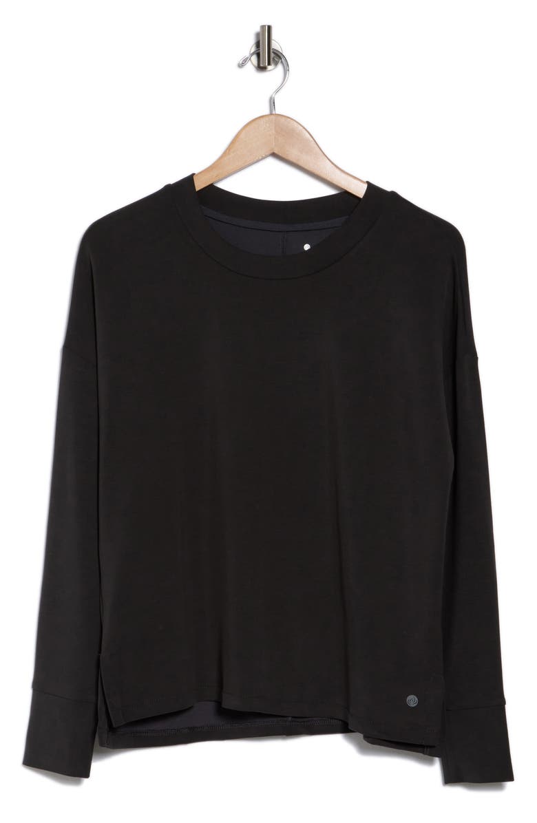 APANA Uptown Scuba Knit Long Sleeve Top, Alternate, color,