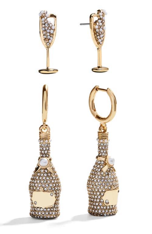 Baublebar Set Of 2 Champagne Earrings