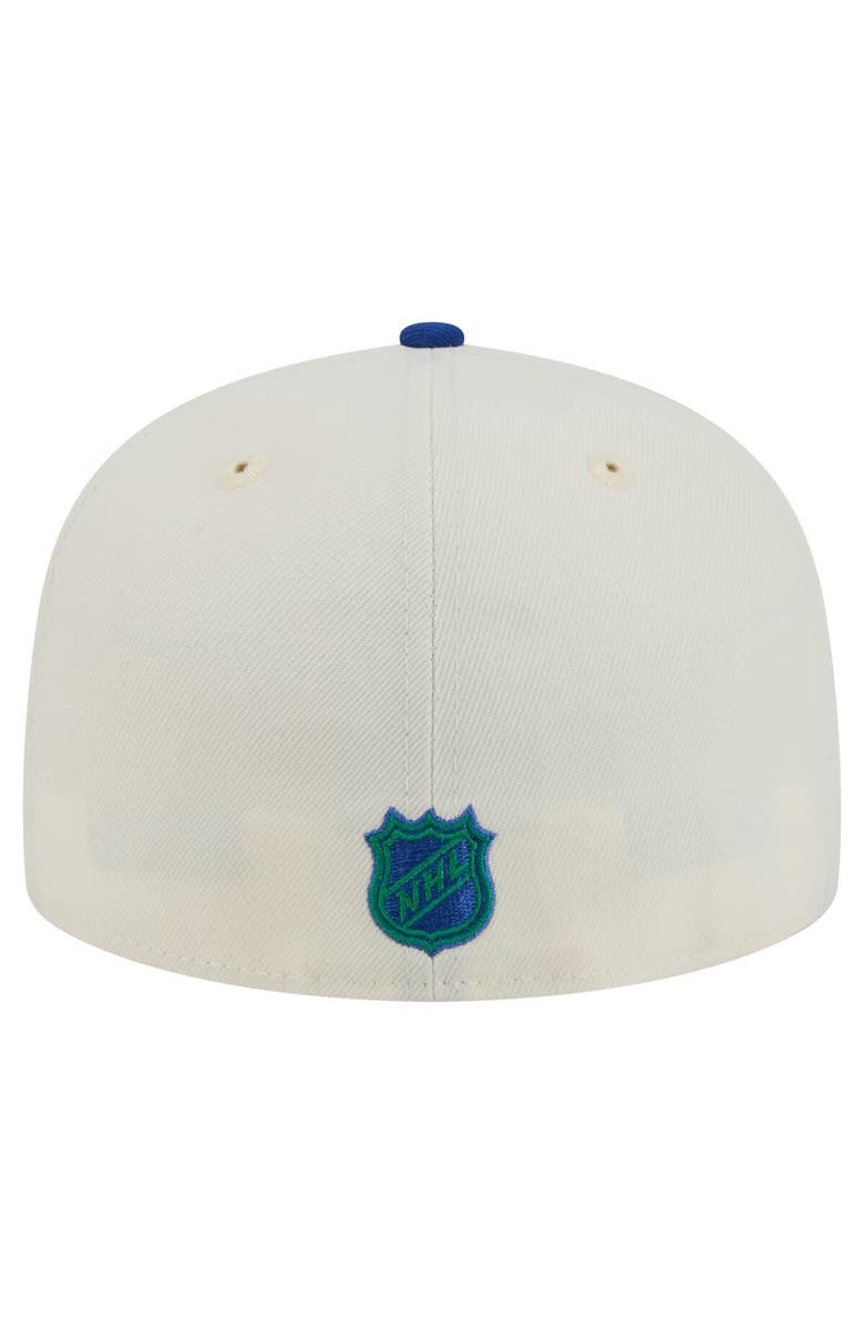 New Era Men's New Era  White Vancouver Canucks Chrome Two-Toned 59FIFTY Fitted Hat, Alternate, color, 