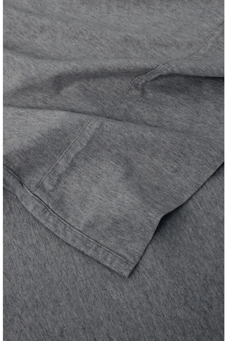Organic Cotton Organic Favorite Tee Jersey Flat Sheet, Alternate, color, Medium Grey Heather