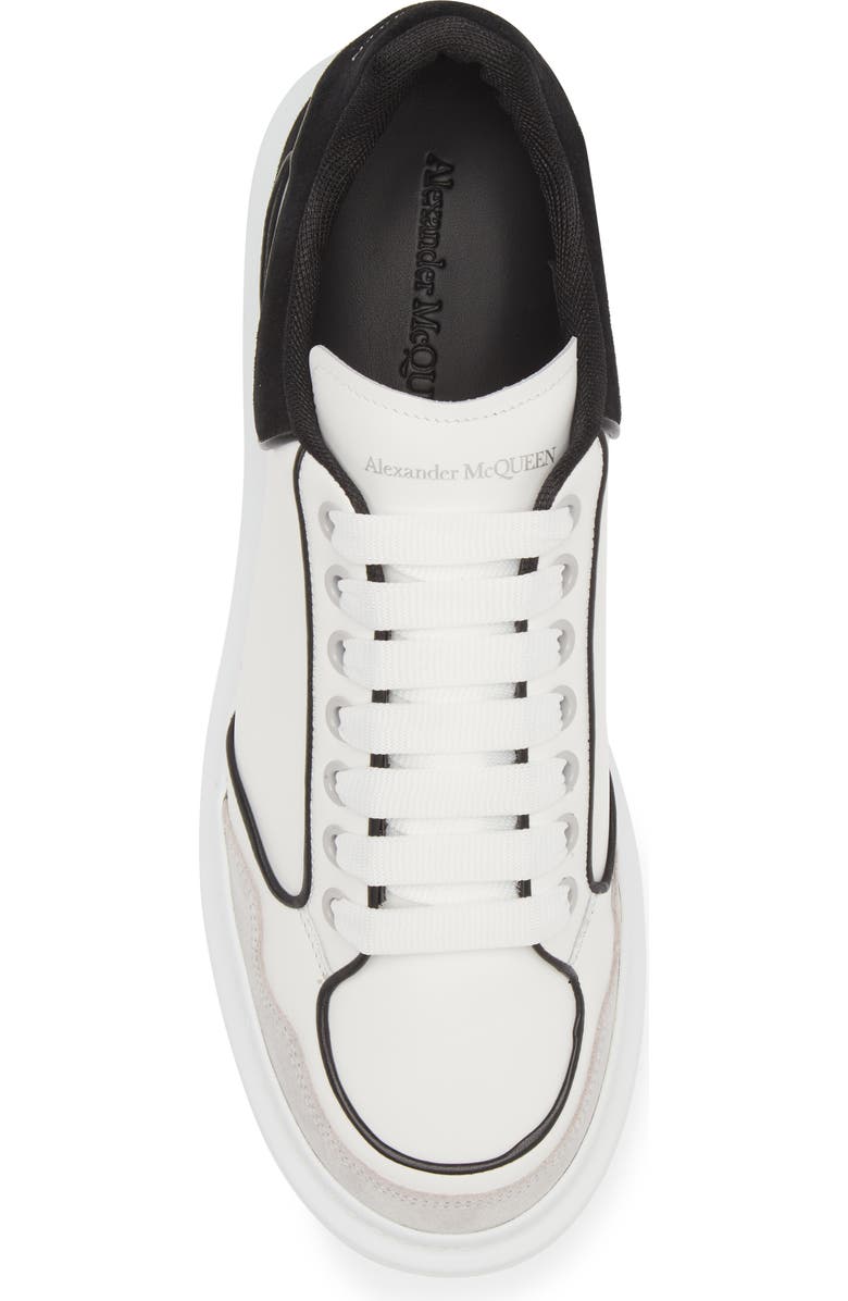 McQueen Oversized Retro Sneaker, Alternate, color, White/ Luna/ Black