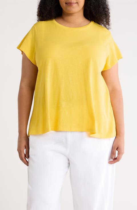 Crewneck Organic Cotton T-Shirt (Plus)
