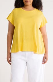 Eileen Fisher Crewneck Organic Cotton T-Shirt