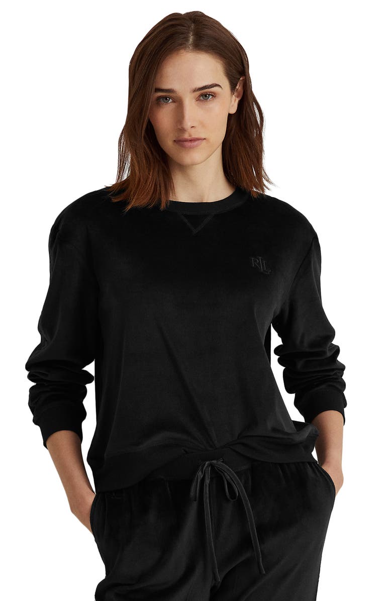 Lauren Ralph Lauren Velour Pajamas, Alternate, color, 