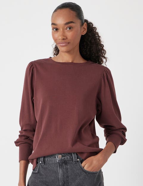 Emily Puff Sleeve Cotton Jersey Top