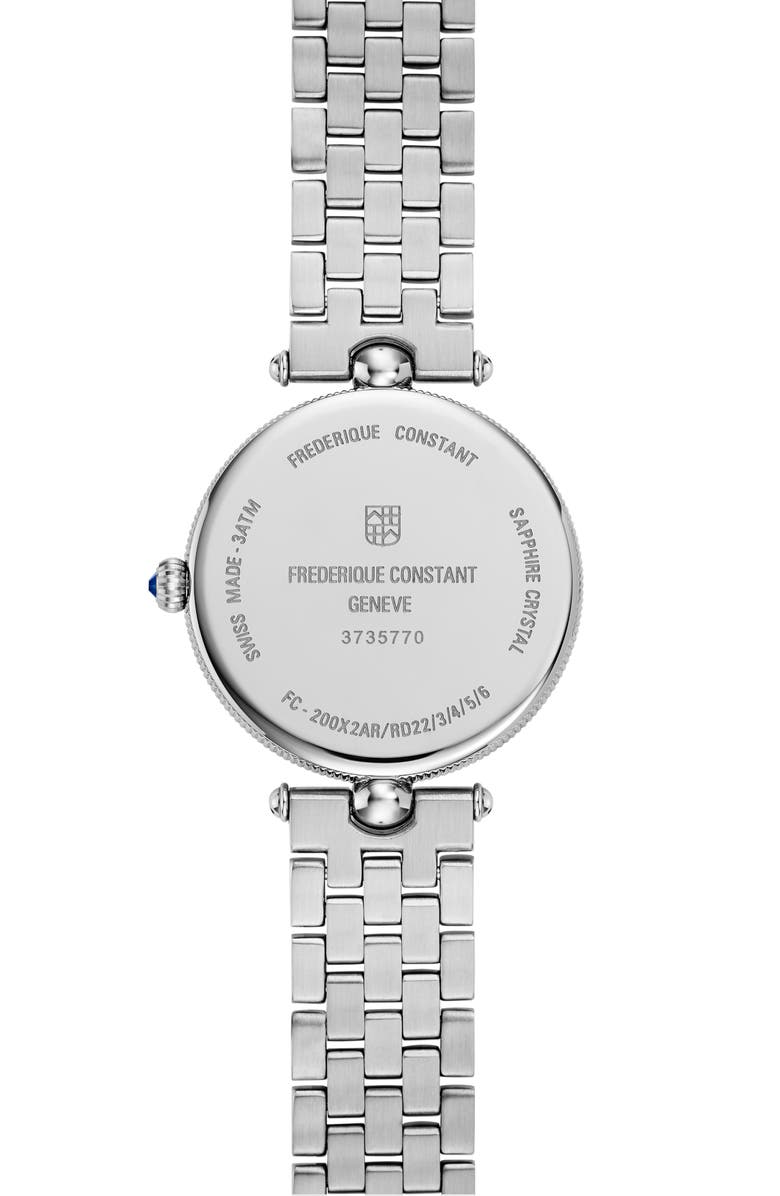 FREDERIQUE CONSTANT Art Deco Diamond Bracelet Watch, 30mm, Alternate, color, 