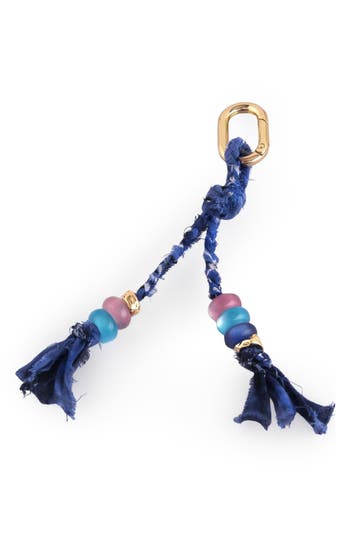 Macrae & Co . Bandana Bag Charm In Blue